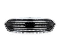 Grilles Glossy Black With Chrome Grills For For Taurus 2013-2019 Front Upper Grille Assembly Front Grille