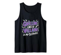 Grillin Like a Villain on My Paid Vacation Labor Day Tank Top