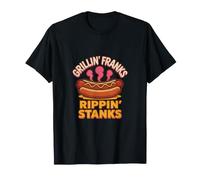 Grilling Dad Grillin Franks Rippin Stanks T-Shirt