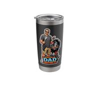 Grilling Master Funny Father's BBQ Dad Instincts Stainless Steel Insulated Tumbler