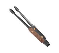 Grilling Metal Tongs - Portable Cooking Utensils, BBQ Tongs | Stainless Steel Long Handle Tool, Multipurpose Non Slip Meat Turner for Outdoor Barbecue Kitchen Grill Roasting Food Serving Campfire Use