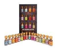 Grilling Spices and Seasoning Set, 16pcs, Cooking Gifts for Men | Includes Jerk Seasoning, BBQ Rub Blends, Chilli Powder, Paprika, Herb Mixes, BBQ Accessories, Roasting, Christmas