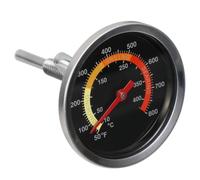 Grilling Thermometer 0-400c Stainless Steel Oven Monitor for Turkey | Large Digits Display, Plastic and Steel Build, Mountable Probe Design, for Bbq and Wood-fired Cooking