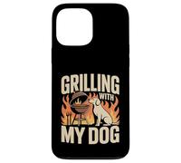 Grilling With My Dog Funny BBQ Cookout Lover Case for iPhone 13 Pro Max