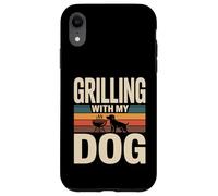 Grilling With My Dog Funny BBQ Cookout Lover Case for iPhone XR