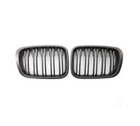 Grills Grill Front Double-line Matte Black Car ABS Front Bumper Radiator Kidney Grille Gril Styling For BMW E46 3 Series 1998 1999 2000 2001