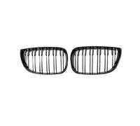 Grills Grill Front For BMW 1 Series E81 E87 E82 E88 Compatible With 116 120i 128i 130i 135i 2004-2011 Double Line Slat Kidney Grille Sharp Look Grill