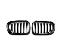 Grills Grill Front For BMW E46 2-Door 1998 2001 1999 2000 Car Front Kidney Black Double Line Hood Grille Grills Gloss