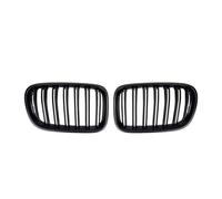 Grills Grill Front For BMW For X3 F25 2010 2011 2012 2013 All Black Single Line Style Front Bumper Grilles Silver Diamonds Racing Double Slat Grills