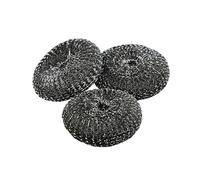 Grillstream Barbecue Scouring Brush Head Replacements Heads, Durable Steel Pads for Tough, Deep Clean, Pack of 3