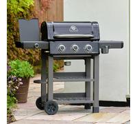 Grillstream Carbon Hybrid BBQ with Side Burner, Size 3 Burner