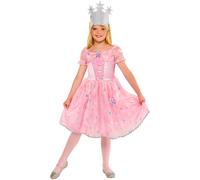 Grils Wizard of Oz Glinda Costume, Kids Fancy Dress Pink Princess
