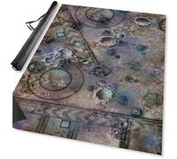 Grim Battlefield Neoprene Battle Mat 6ft x 4ft by Mantic Games (180cm by 120cm) | Durable Sci-Fi Wargaming Surface | Includes Carry Bag | Ideal for Warhammer 40K, Firefight, Kill Team, and More
