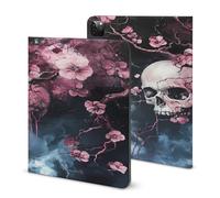 Grim Blossoming Printed Tablet Cases Compatible with iPad Series Pencil Holder Slim Trifold Stand Protective Cover