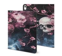 Grim Blossoming Printed Tablet Cases Compatible with iPad Series Pencil Holder Slim Trifold Stand Protective Cover