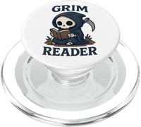 Grim Reader | Funny Dark Humor Read Book & Library Lovers PopSockets PopGrip for MagSafe