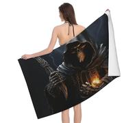 Grim-Reaper Bath Sheet Sand Free Microfibre Beach Towels Large Beach Body Wrap For Vacation Home Pool 80X130Cm