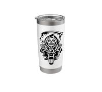 Grim Reaper Biker Motorcycle Stainless Steel Insulated Tumbler