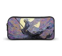 Grim Reaper Black and White Checkered Pen Case Pencil Pouch Makeup Bag