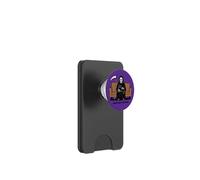 Grim Reaper Black Cat Sitting On Lap Death Can Wait Funny PopSockets PopWallet for MagSafe