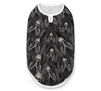 Grim Reaper Bless Cute Printed Dog Shirt Clothes Lightweight Sleeveless Pet Tank Top for Small Medium Large Pets