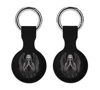 Grim Reaper Bless Silicone Protective Case Compatible with Airtag Funny GPS Tracker Accessories for Luggage Pet Collar