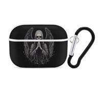 Grim Reaper Bless Stylish Bluetooth Earphone Protective Case Compatible with Airpods Pro LED Visible