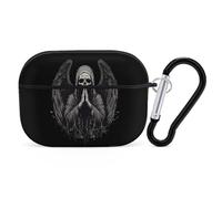 Grim Reaper Bless Stylish Bluetooth Earphone Protective Case Compatible with Airpods Pro LED Visible