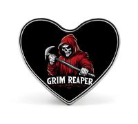 Grim Reaper Brooch Pins Heart Badge Button Tie Lapel Backpack Pin Decoration for Women Men