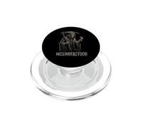 Grim Reaper Butterfly Misunderstood Skull Gothic Dark Style PopSockets PopGrip for MagSafe