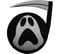Grim Reaper Car Aerial Ball Topper OR Dashboard Wobbler! (one P&P charge no matter how many items you buy from Aerialballs.)