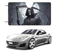 Grim Reaper Car Windshield Sun Shade Keep Car Interior Cool 51"x28" Folding Front Window Sun Shade, Heat Shield for SUV, Truck, Blocks UV