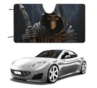 Grim Reaper Car Windshield Sun Shade Keep Car Interior Cool 51"x28" Folding Front Window Sun Shade, Heat Shield for SUV, Truck, Blocks UV