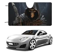 Grim Reaper Car Windshield Sun Shade Keep Car Interior Cool 55"x30" Folding Front Window Sun Shade, Heat Shield for SUV, Truck, Blocks UV