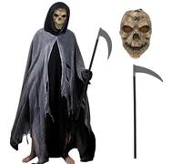 Grim Reaper Costume Set for Adults (Scary Grim Peaper)