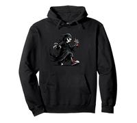 Grim Reaper Costume with Bottle for a Deadly Look Pullover Hoodie