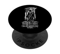 Grim Reaper Death Is A Debt We All Must Pay American Flag PopSockets Adhesive PopGrip