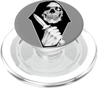 Grim Reaper Death Knife Blackwork Tattoo Flash PopSockets PopGrip for MagSafe