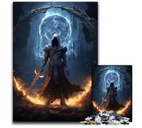 Grim Reaper Death Lord Jigsaw Puzzles for Adults 1000 Piece Jigsaw Puzzles Ideal for Lover Perfect Christmas New Year Valentine's Gift 1000 PCS(38x26cm)
