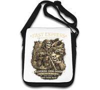 Grim Reaper Delivery Service Ride Shoulder Bag White