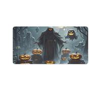 Grim Reaper Desk Pad Protector Large Waterproof Desk Mat Blotter Non-Slip Rubber Base Multifunctional Mouse Keyboard Gaming Pad Big Computer Mat for Home Office