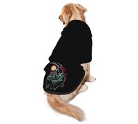 Grim Reaper Dog Hoodies with Pocket Warm Pullover Pets Shirts Dog Sweater Clothes for Medium Large Dogs