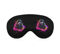 Grim Reaper Fashion Eye Mask Printed Sleep Masks Soft Unisex Blackout Covering with Adjustable Strap