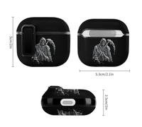 Grim Reaper Funny Case Cover Compatible for AirPods 4 Novelty Earbuds Covers Protective Box