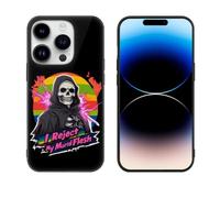 Grim Reaper Funny Glass Phone Case Suitable for iPhone 14 Series