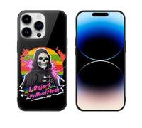Grim Reaper Funny Glass Phone Case Suitable for iPhone 14 Series