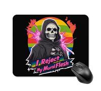 Grim Reaper Funny Printed Mouse Pad with Stitched Edges Non Slip Waterproof Mousepad Desk Mat for Office Gaming