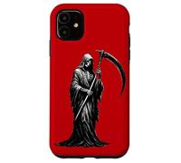Grim Reaper Gothic Cloaked Skeleton Goth Memento Mori Design Case for iPhone 11