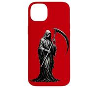 Grim Reaper Gothic Cloaked Skeleton Goth Memento Mori Design Case for iPhone 14 Plus