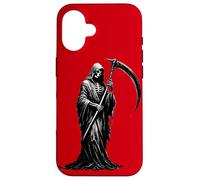 Grim Reaper Gothic Cloaked Skeleton Goth Memento Mori Design Case for iPhone 16